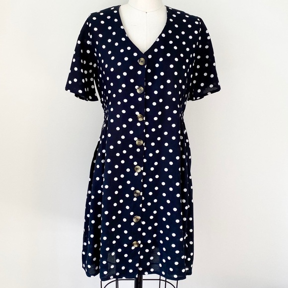 Polk Dot Mini Dress - Picture 2 of 3